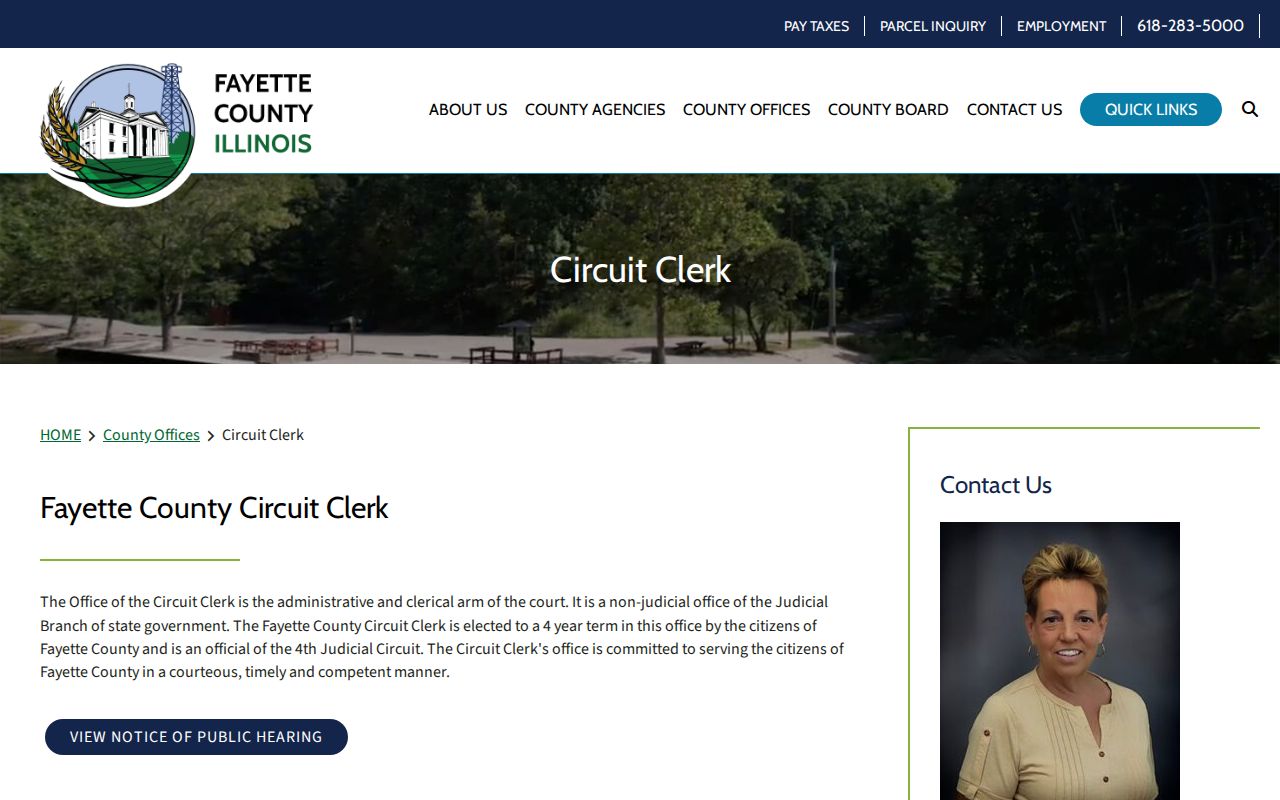 Fayette County Circuit Clerk public court records information
